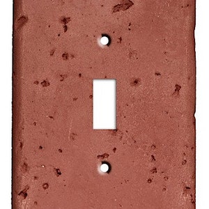 Brick Stone Cover Plate - Switch Plate Cover, Outlet Cover, Lightswitch Cover -Stone- Home Décor, Toggle, Duplex, Rocker, Wallplate
