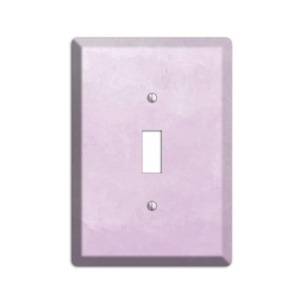 Grunge Light Switch Cover and Outlet Covers- Lavender Ombre; Textured Home Décor, Wall plates, Toggle, Duplex, Rocker Switchplates