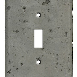 Gray Stone Cover Plate - Switch Plate Cover, Outlet Cover, Lightswitch Cover -Stone- Home Décor, Toggle, Duplex, Rocker, Wallplate