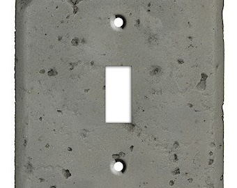 Gray Stone Cover Plate - Switch Plate Cover, Outlet Cover, Lightswitch Cover -Stone- Home Décor, Toggle, Duplex, Rocker, Wallplate