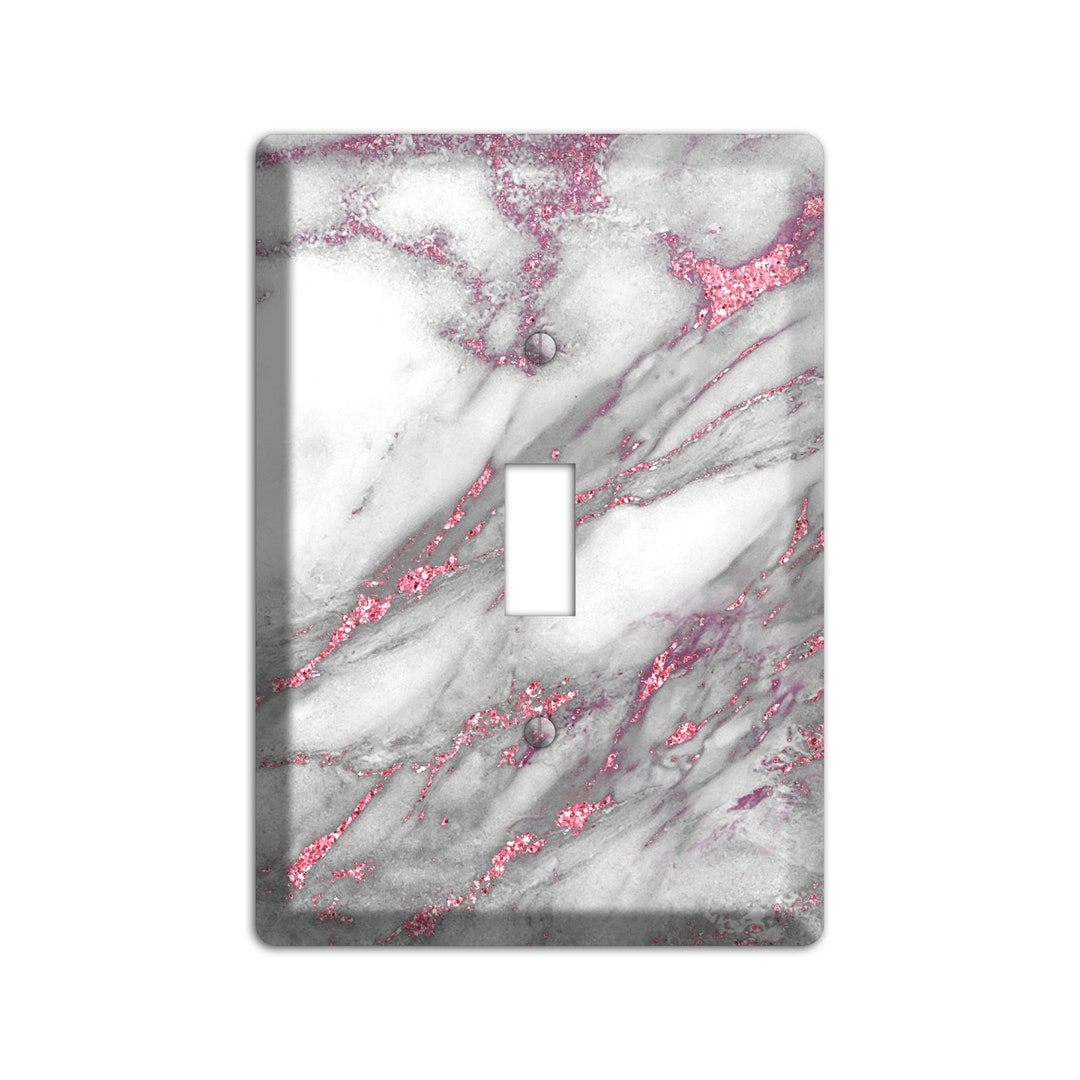 Can Can Marble Print Marble Light Switch Cover and Outlet - Etsy