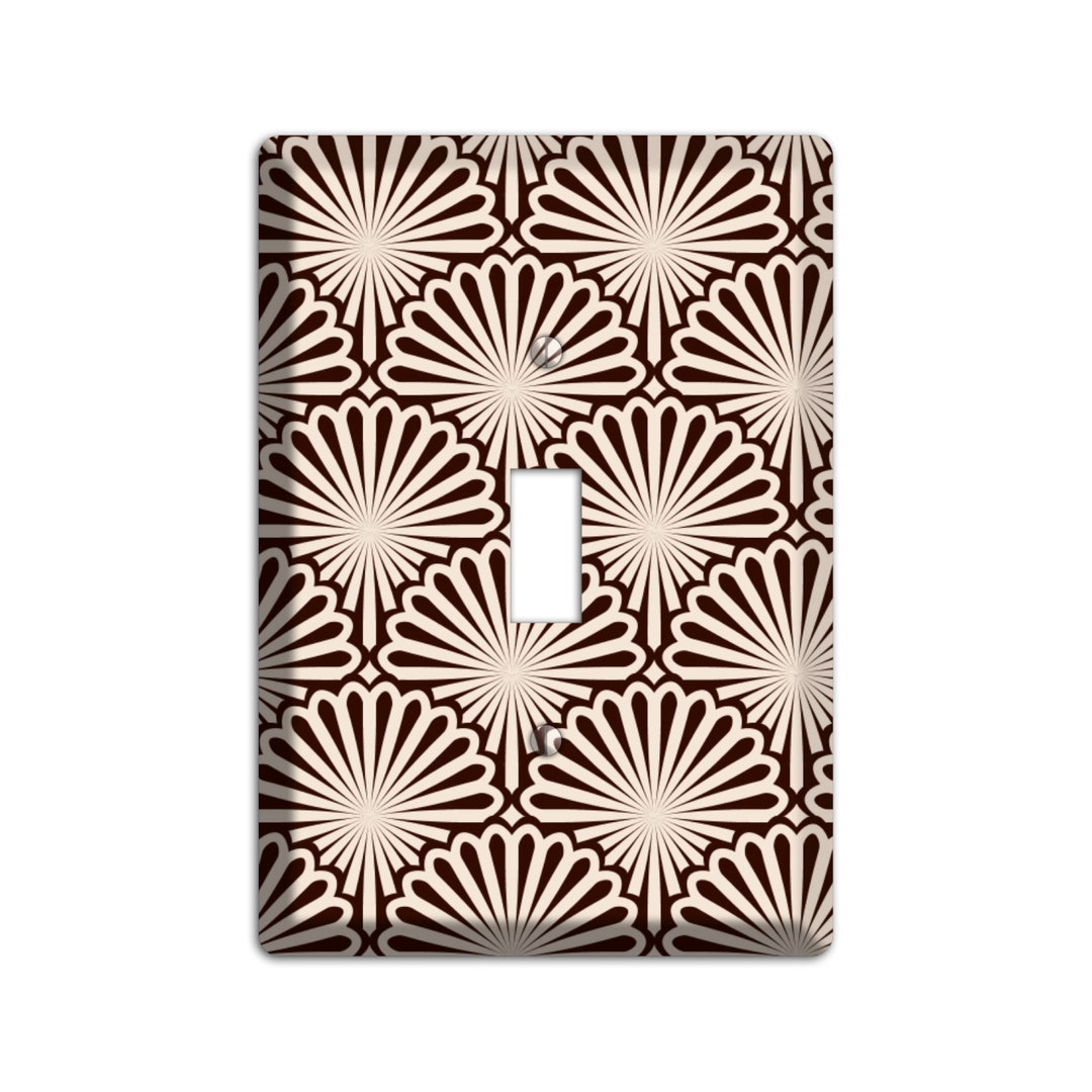 Art Deco Light Switch Cover and Outlet Covers Deco Scallop Fan Retro