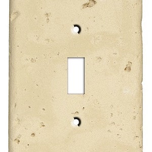Sand Stone Cover Plate - Switch Plate Cover, Outlet Cover, Lightswitch Cover -Stone- Home Décor, Toggle, Duplex, Rocker, Wallplate