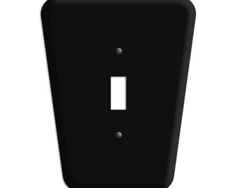 Mid-Century Modern- Black Switch Plate Cover, Outlet Cover, Lightswitch Cover - Home Décor, Toggle, Duplex, Rocker, Wallplate