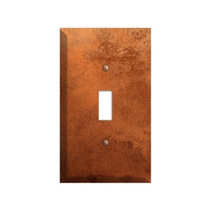 Copper Printed - Switch Plate Cover, Outlet Cover, Lightswitch Cover -Copper Patina Image- Home Décor, Toggle, Duplex, Rocker, Wallplate