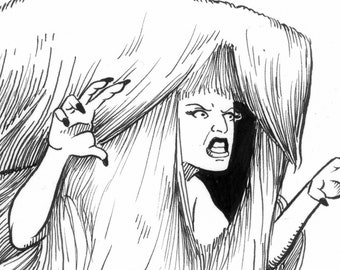 Arte original em quadrinhos de Lady Gaga - "Shaggy"