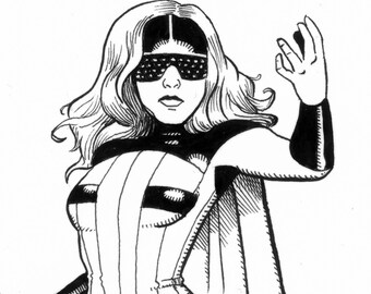 Arte em quadrinhos original de Lady Gaga - "Magneto"