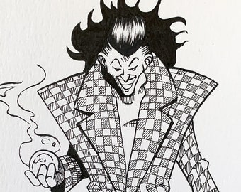 Arte original do Inktober: "Padrão"