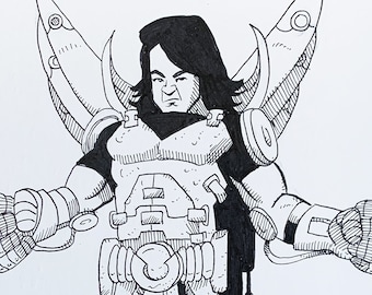 Arte original do Inktober: "Desajustado"