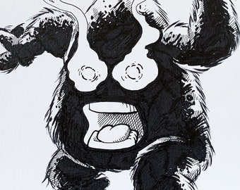 Arte original do Inktober: "Ash"