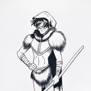 Oryginalna sztuka Inktober: „Freeze”