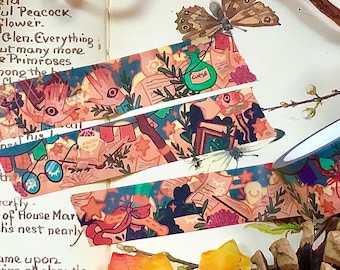 Magical dnd inspired wizard 20mm Washi Tape