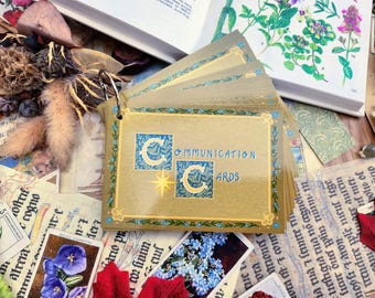 40 Medieval illuminated themed communication cards for nonverbal selective mute disabled neurodivergent autism adhd
