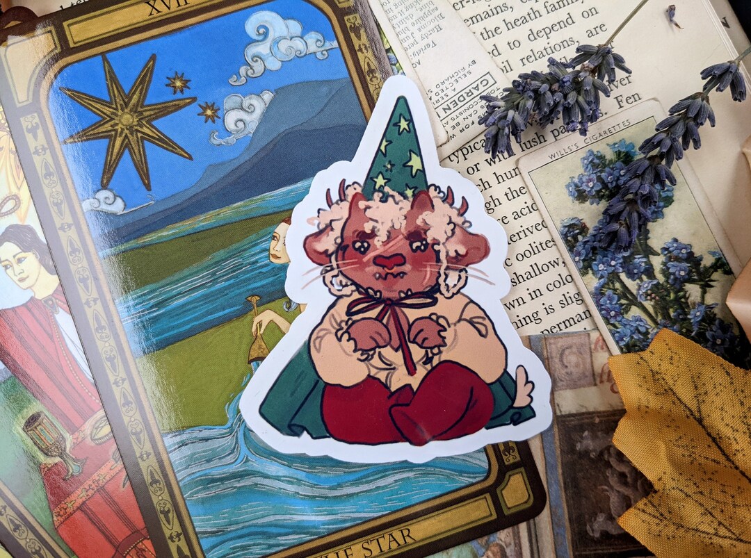 Sad Wizard Gloss Vinyl Sticker Dungeons and Dragons Dnd - Etsy