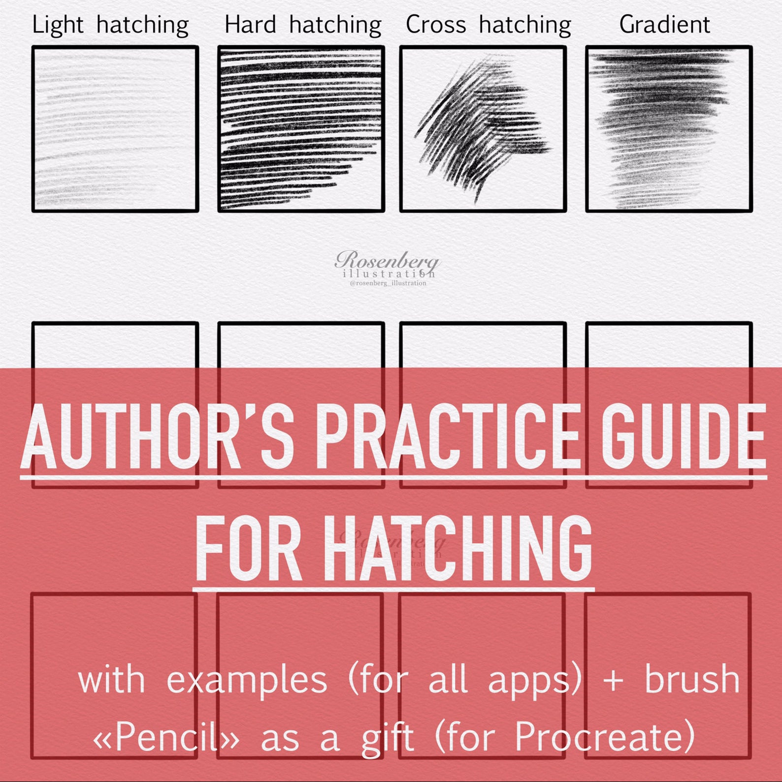 10 hatching/ shading digital brushes practice hatching/ Etsy