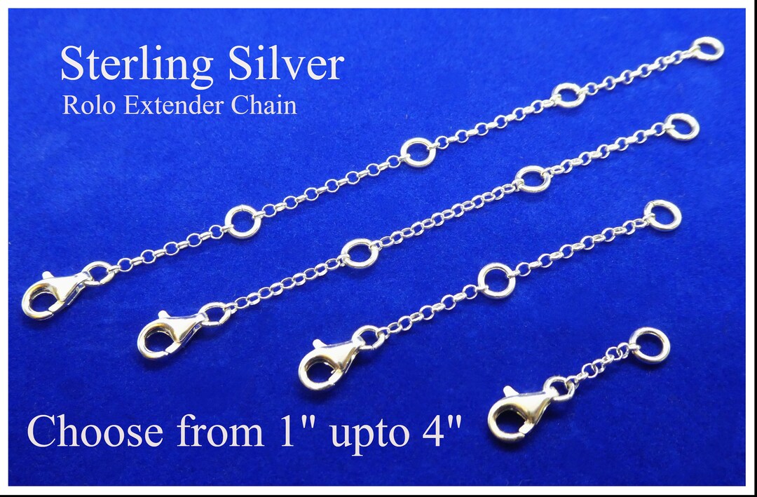 925 Sterling Silver Chain Extender Extender Clasp Silver Etsy Canada