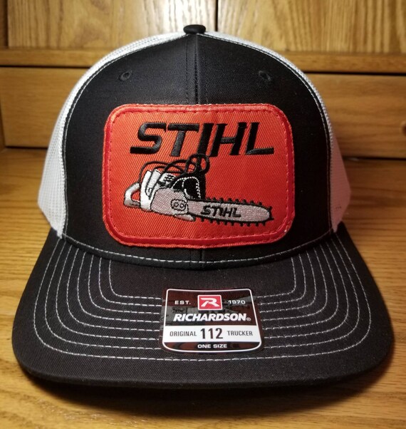 STIHL CHAINSAWS hat patch sewn on the new Richardson 112 Etsy