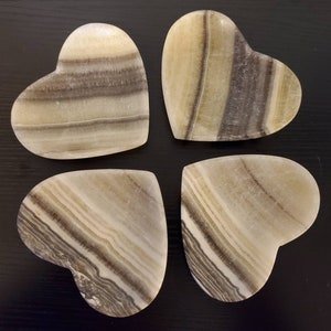 Mexican Onyx Heart Tray Ritual Offering Altar Trinket Dish Energy Healing Crystal