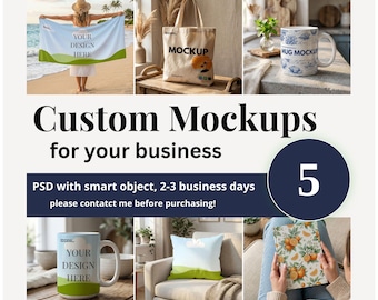 Custom Branding Mockup, Personalized Product Mock-Up