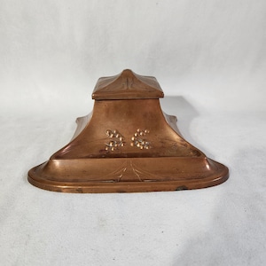Vintage WMF (Württembergische Metallwarenfabrik) Jugendstil/Art Nouveau Copper Inkwell circa early 1900&#39;s