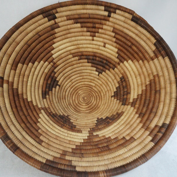 Coil Rattan Basket Etsy