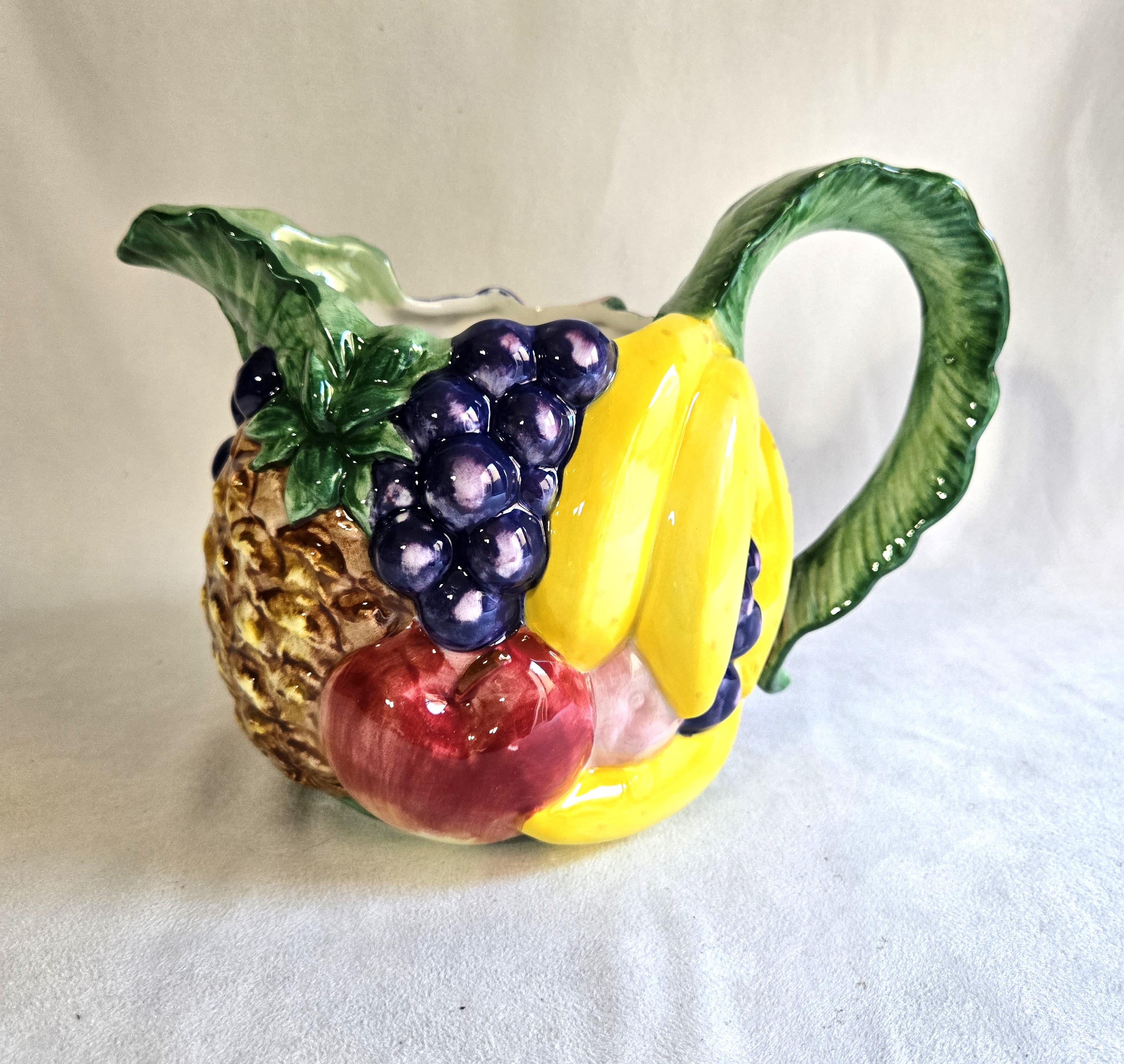 Fitz and Floyd Fruit Pitcher - Etsy