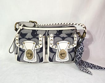 Coach Patchwork Gallery Gold Signature Swingpack Multicolor Body