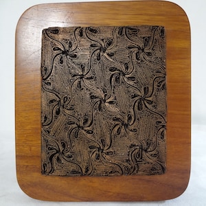 Unique Vintage Copper Steel and Wood Wall Art/Trivet