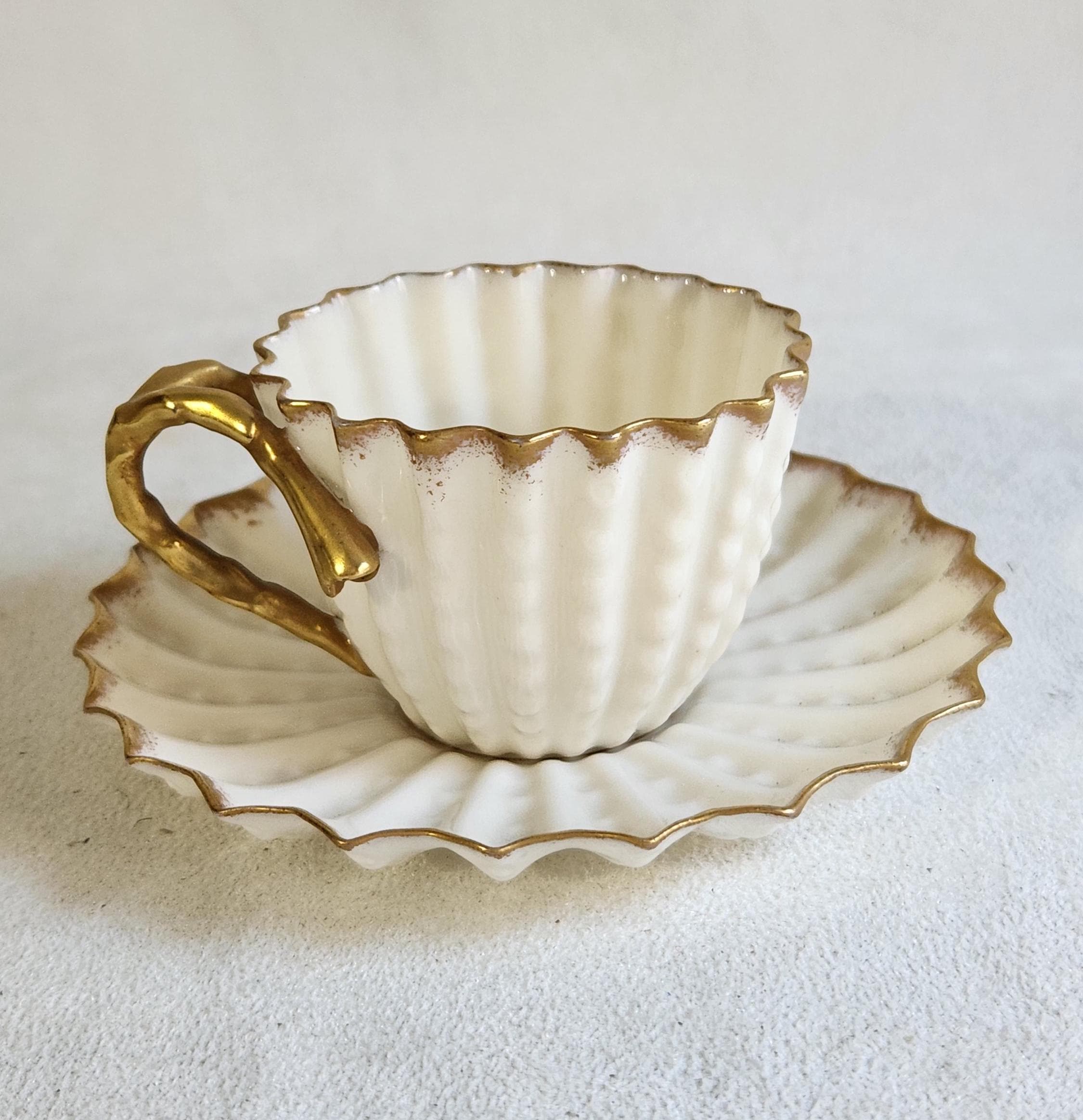 Amazon.co.jp: ベリーク Belleek = D-Cup&Saucer = PINK R