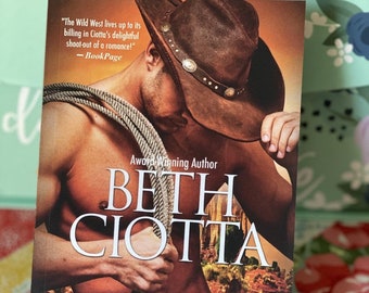 Signed romance novel, LASSO THE MOON, by award-winning author, Beth Ciotta