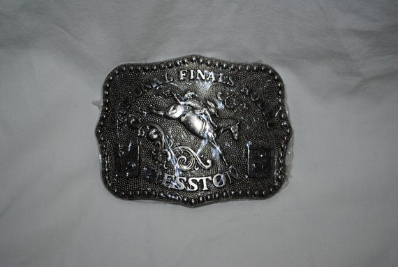 Vintage Hesston Rodeo Belt Buckle, 1986 AGCO Nati… - image 1