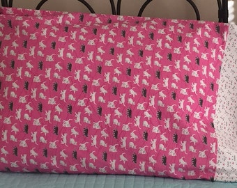 Pink Cat Pillowcase