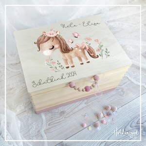 Erinnerungskiste Einschulung | Schulkind 2024 | Erinnerungskiste | Schulstart | Geschenk Schule | Personalisiertes Geschenk Einschulung