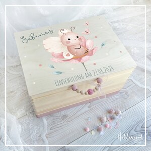 Erinnerungskiste Einschulung | Schulkind 2024 | Erinnerungskiste | Schulstart | Geschenk Schule | Personalisiertes Geschenk Einschulung