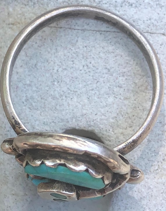 Zuni Effie Calavaza Snake Ring, Size 7-1/2. Southwest… - Gem
