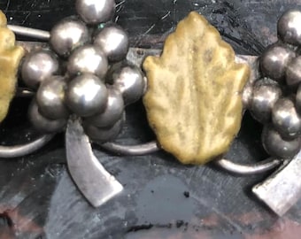 Vintage Mexico Heavy Sterling 925 Aztec Mayan Stamped Large Barrette:  35.8g Vintage Mexico Heavy Sterling 925 Aztec Mayan Stamped Large  main image 4