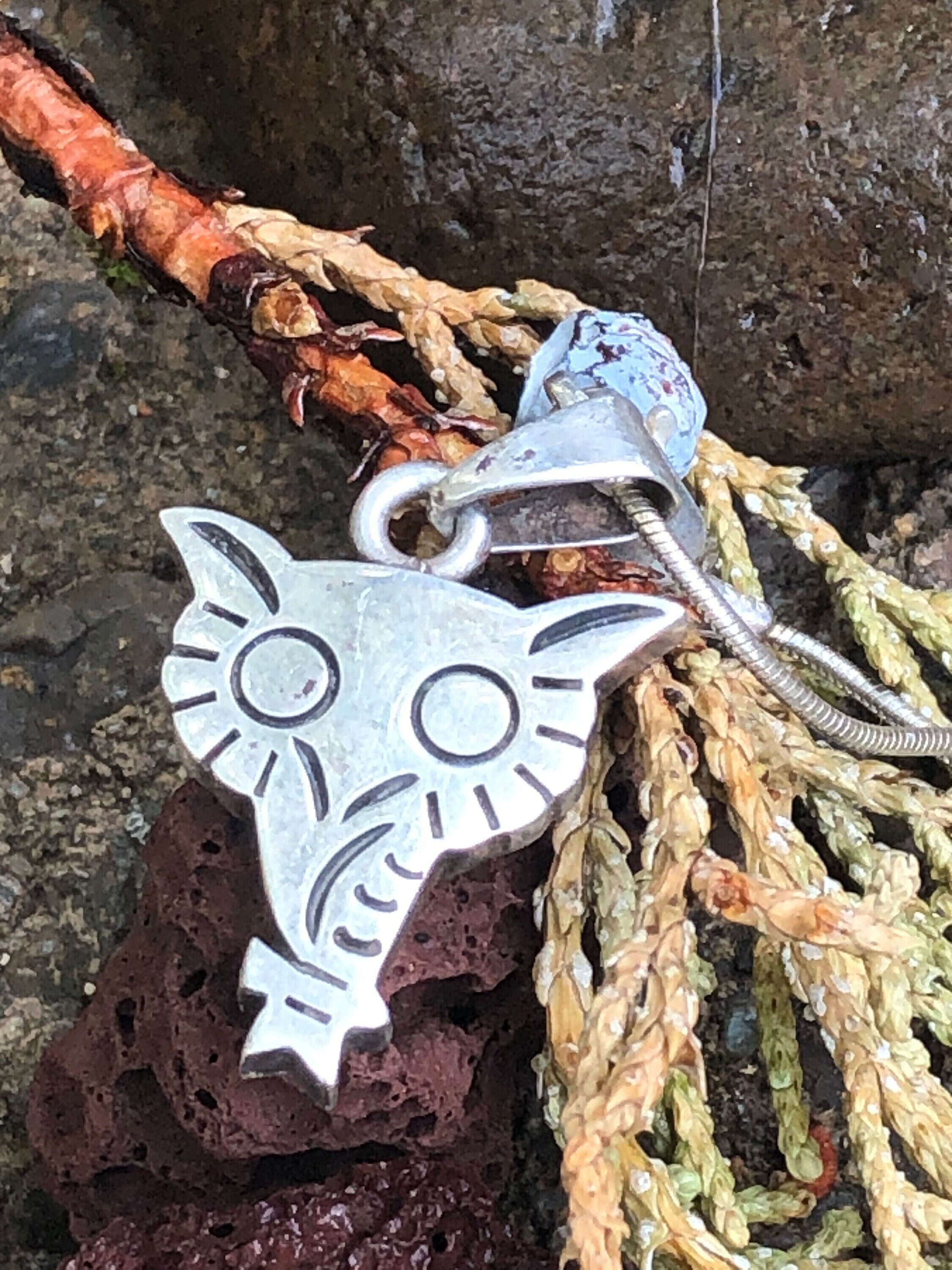 Taxco Pedro Romero Sterling Owl Pendant Necklace, Mid-Century Mexico,  Taxco Tasco Eagle Mark 3, Sty