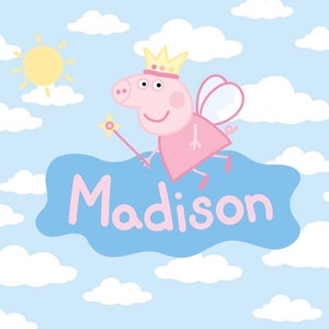 Peppa Pig Birthday Backdrop, Peppa Pig Backdrop, Birthday Backdrop, Peppa Pig Party, Peppa Pig Birthday Banner, Personalized