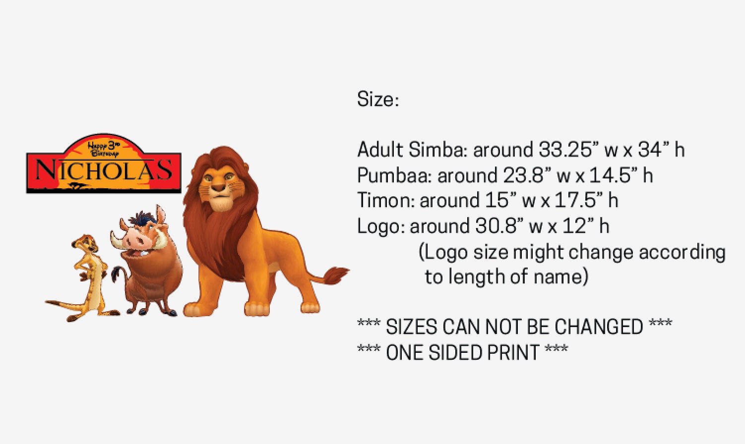 Lion King Party Props Lion King Birthday Backdrop Lion King - Etsy