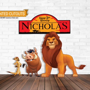 Lion King Party Props, Lion King Birthday Backdrop, Lion King ...
