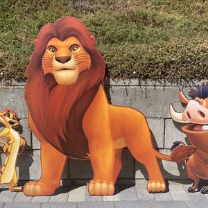 Lion King Party Props, Lion King Birthday Backdrop, Lion King Decoration, Printed Cutouts, Personalized, Photo Props, Room Decor, Yard Sign