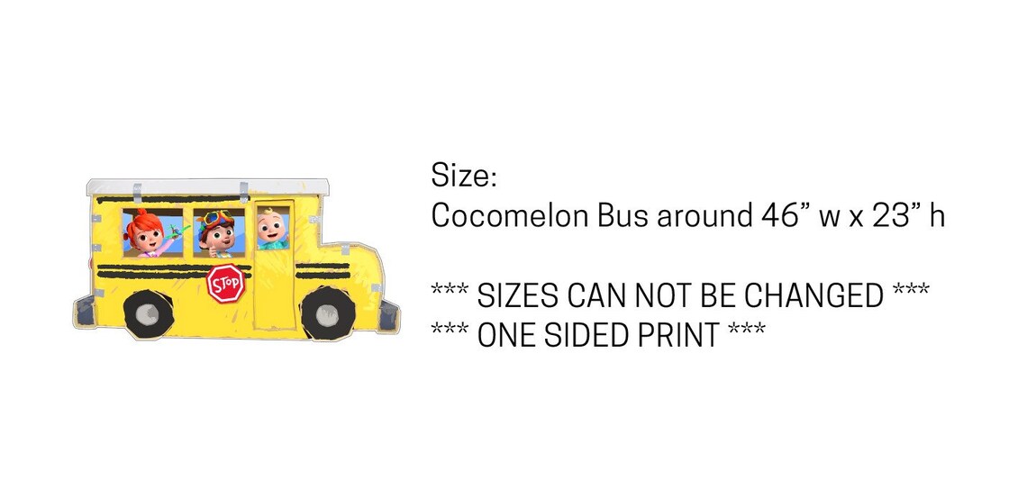 Bus Cutout Cutouts Party Props Etsy