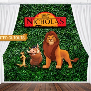 Lion King Party Props, Lion King Birthday Backdrop, Lion King ...