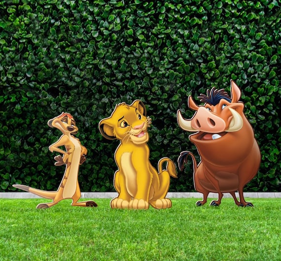 Lion King Group with Simba, Timon and Pumbaa Cardboard Cutout