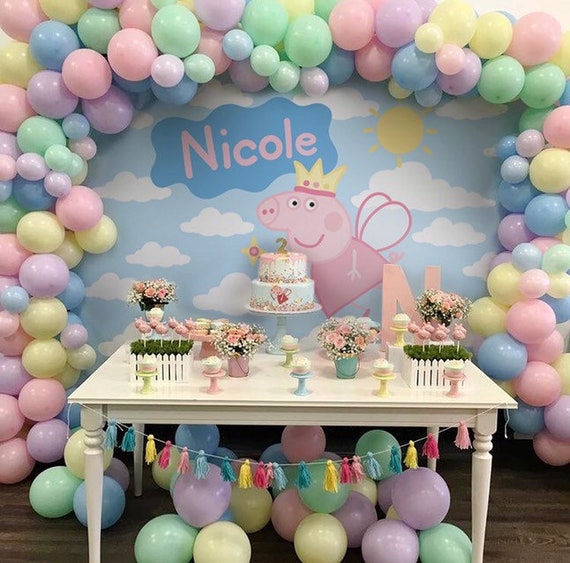 Peppa Pig Birthday Backdrop, Peppa Pig Backdrop, Birthday Backdrop, Peppa  Pig Party, Peppa Pig Birthday Banner, Personalized