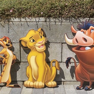 Lion King Cutouts, Lion King Birthday Backdrop, Lion King Birthday, Printed Cutouts, Personalized, Photo Props, Room Decor
