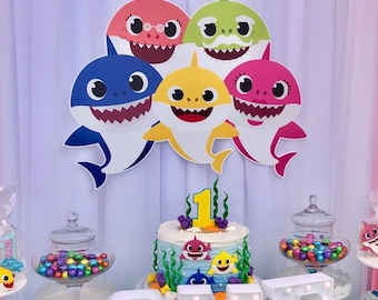 Baby Shark Backdrop Etsy Baby Shark Backdrop Etsy