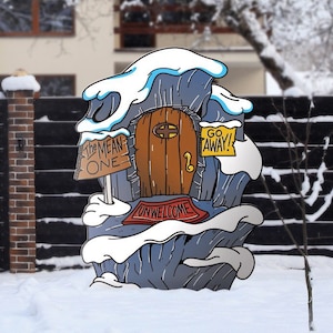 Grinch Yard Decoration, Whoville House, Whoville Yard Sign, Whoville Christmas Decoration, Printed on: 4mm CORRUGATED BOARD!