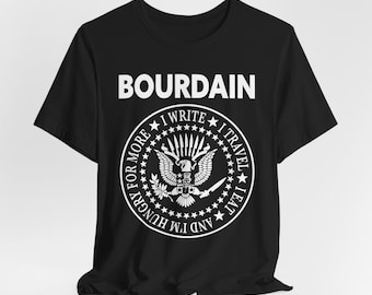 Anthony Bourdain Tribute Tee | Ramones Logo, Chef Knives