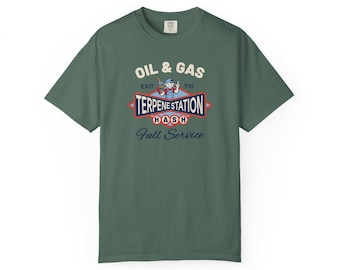 Oil & Gas Terpene Station T-Shirt | Solventless Hash Culture Graphic Tee